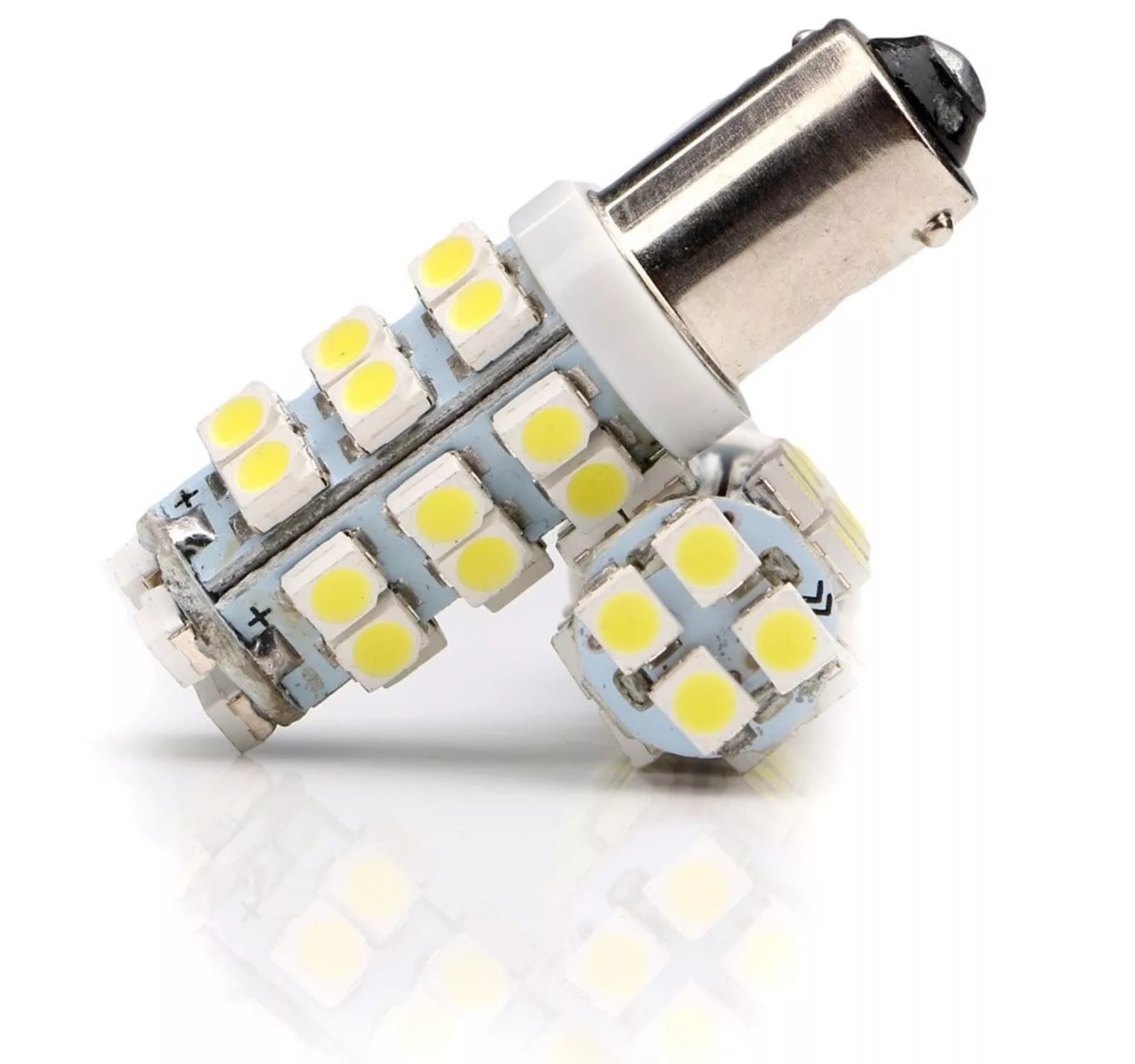 Автолампа светодиодная Т8.5 (BA9s) белая, 28SMD 2835 диодов, (с цоколем) 12V