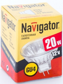 Лампа галогенная Navigator MR11 12V 20Вт