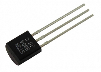 Транзистор имп. 2N3904 TO92 1шт ( к паре 2N3906)  npn 40В; 0,2А