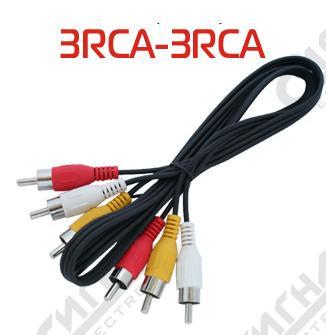 Шнур 3RCA-3RCA 1м