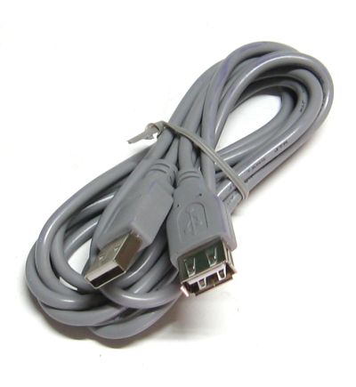 Шнур шт.USB (A) - гн.USB (A) 0,5м